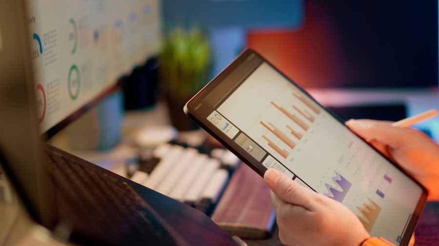 Analytics dashboard with data visualization and business intelligence